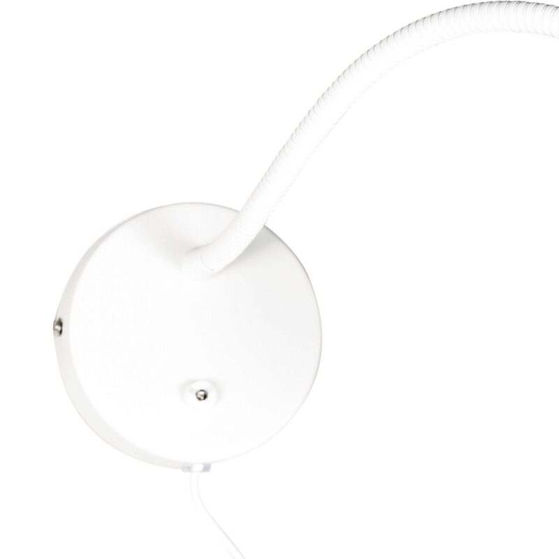 Witte wandlamp met flexibele arm 3390W Upround inclusief lichtbron - Afbeelding 4
