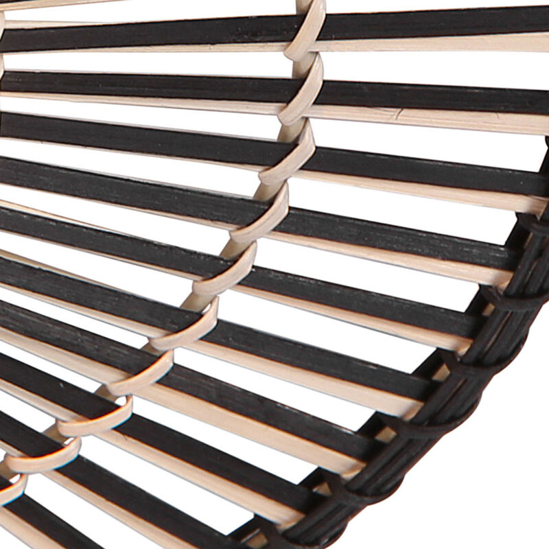 Zwart / bamboe plafondlamp Aura Ø50 cm 3866ZW met 4 standen functie - Afbeelding 5