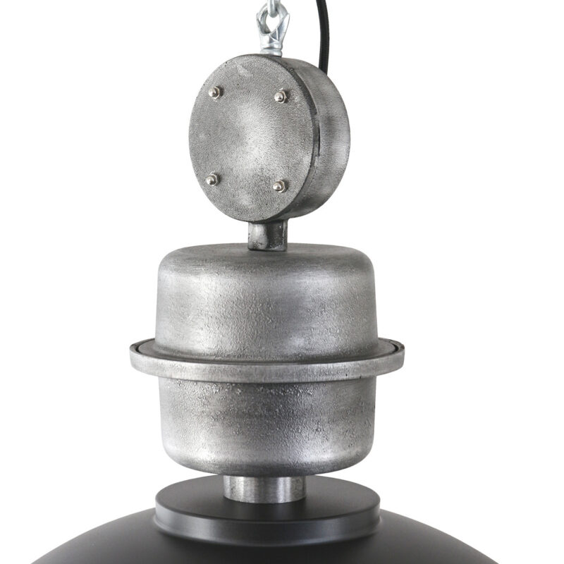 Zwart chromen hanglamp Gaeve 2661ZW Ø50cm E27 fitting - Afbeelding 4