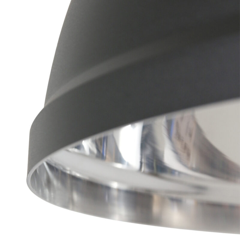 Zwart chromen hanglamp Gaeve 2661ZW Ø50cm E27 fitting - Afbeelding 6