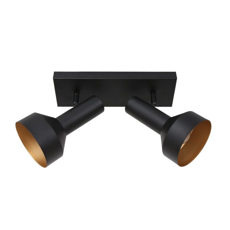 Zwart gouden 2 lichts plafond spot Bundle 3336ZW - Afbeelding 14
