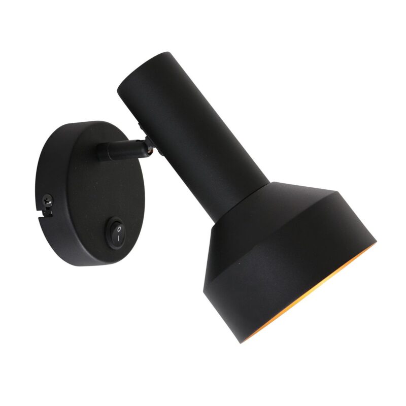 Zwart gouden wandlamp Bundle 3335ZW met schakelaar - Afbeelding 10