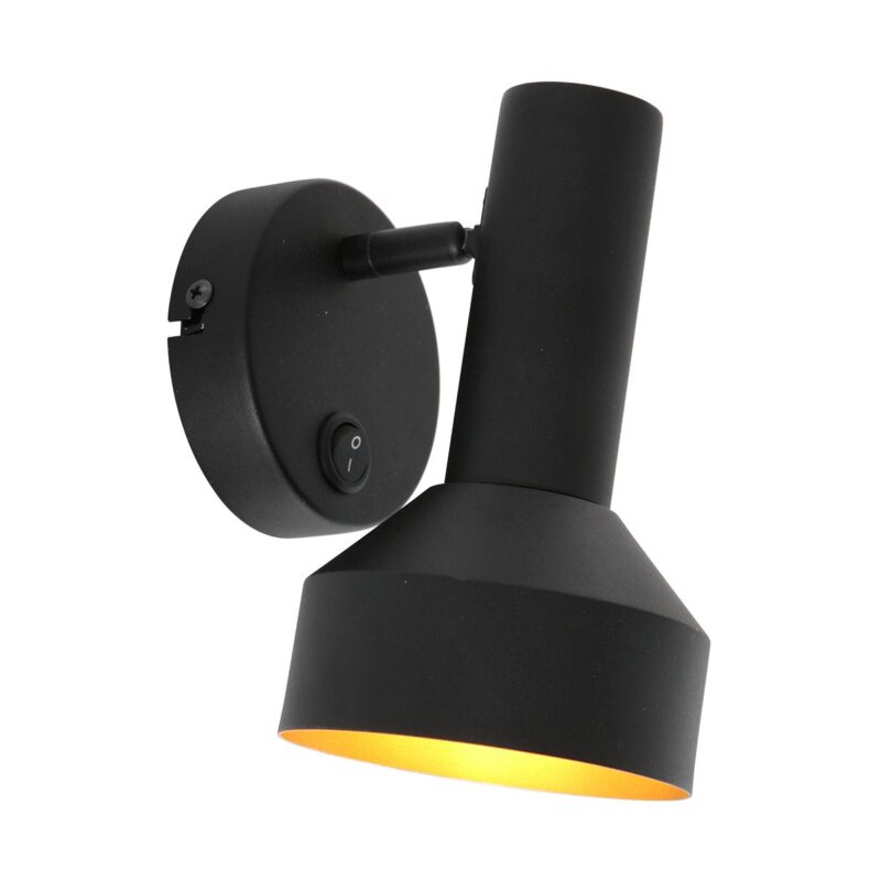 Zwart gouden wandlamp Bundle 3335ZW met schakelaar - Afbeelding 11
