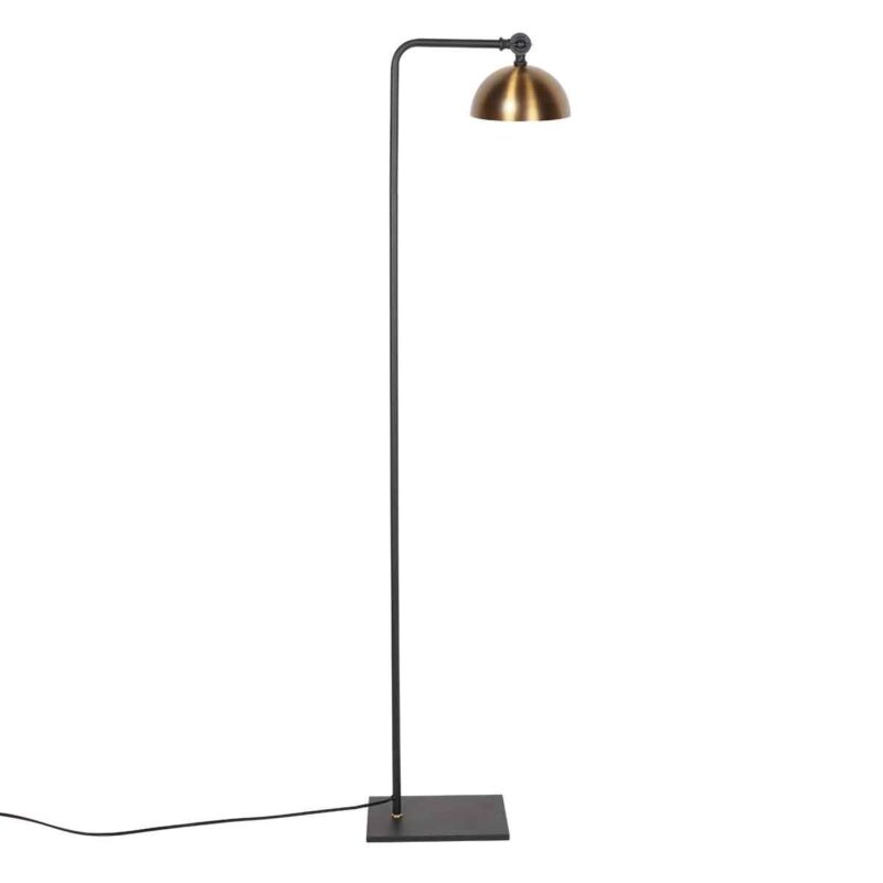Zwart met bronzen vloerlamp Pintino 4125ZW GU10 fitting - Afbeelding 9