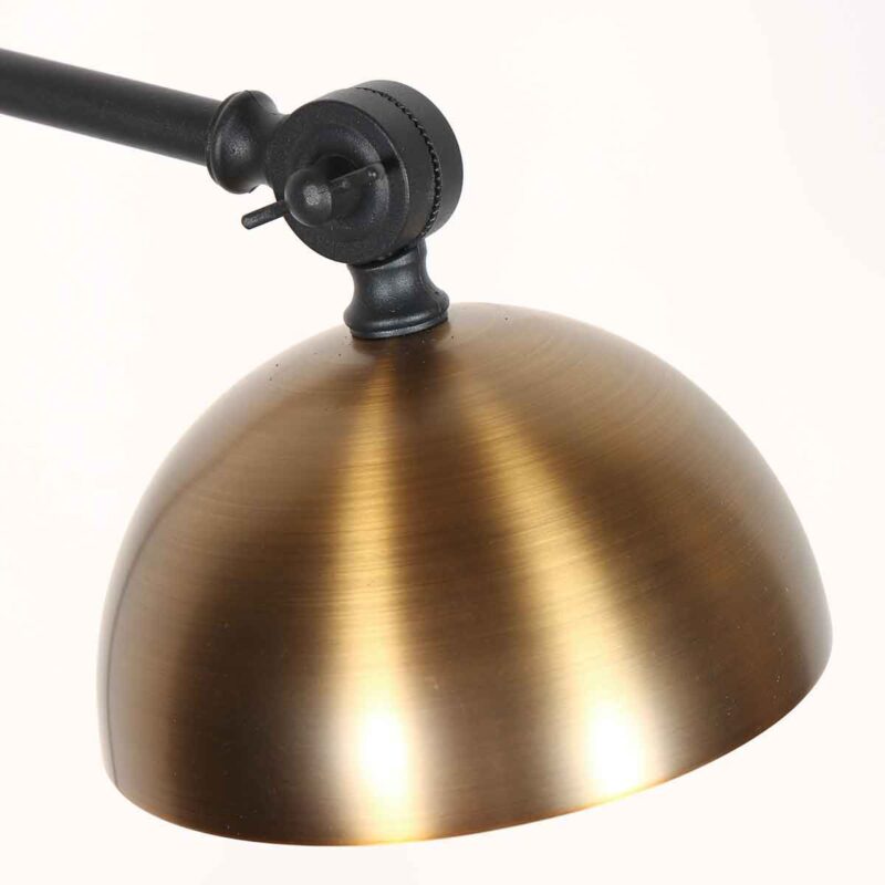 Zwart met bronzen vloerlamp Pintino 4125ZW GU10 fitting - Afbeelding 11