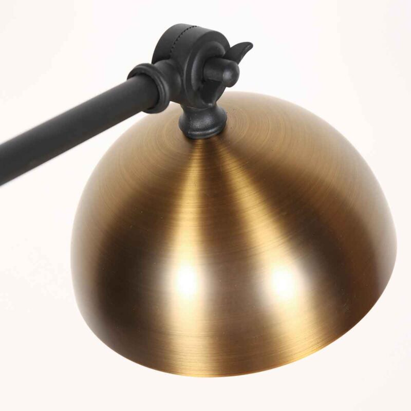 Zwart met bronzen vloerlamp Pintino 4125ZW GU10 fitting - Afbeelding 4