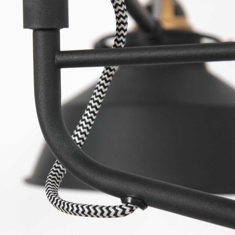 Aplique de pared negro con dorado Nove 3092ZW con brazo largo - Imagen 16