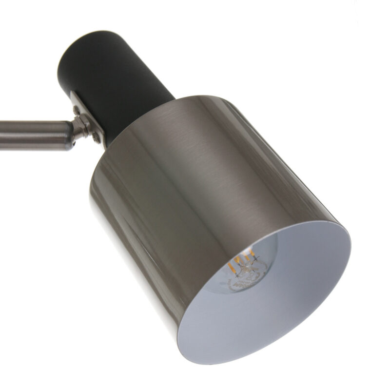Zwart met stalen vloerlamp Fjorgard 1702ZW met E27 fitting - Afbeelding 11
