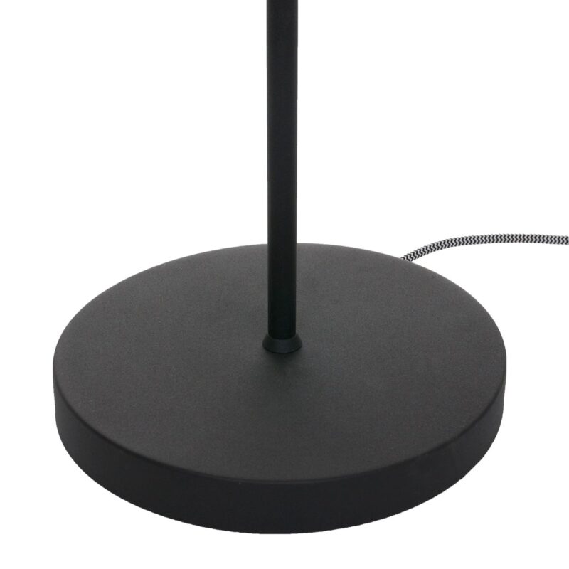 Zwart met stalen vloerlamp Fjorgard 1702ZW met E27 fitting - Afbeelding 12