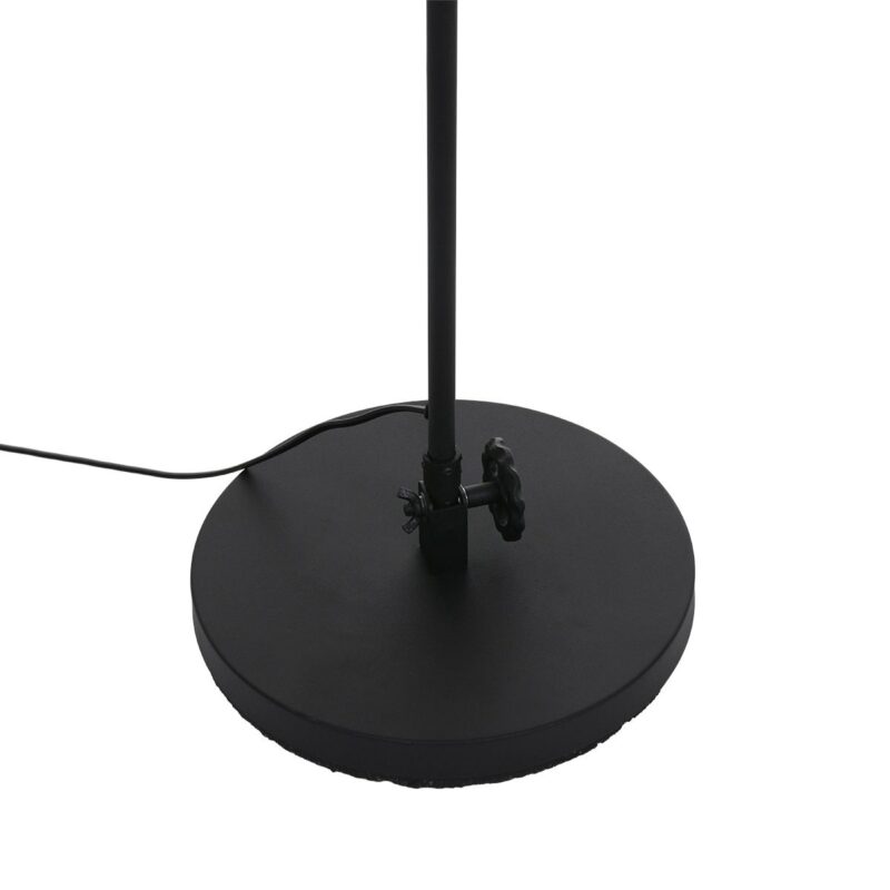 Zwart met witte staande lamp Dolphin 1325ZW met E27 fitting - Afbeelding 11