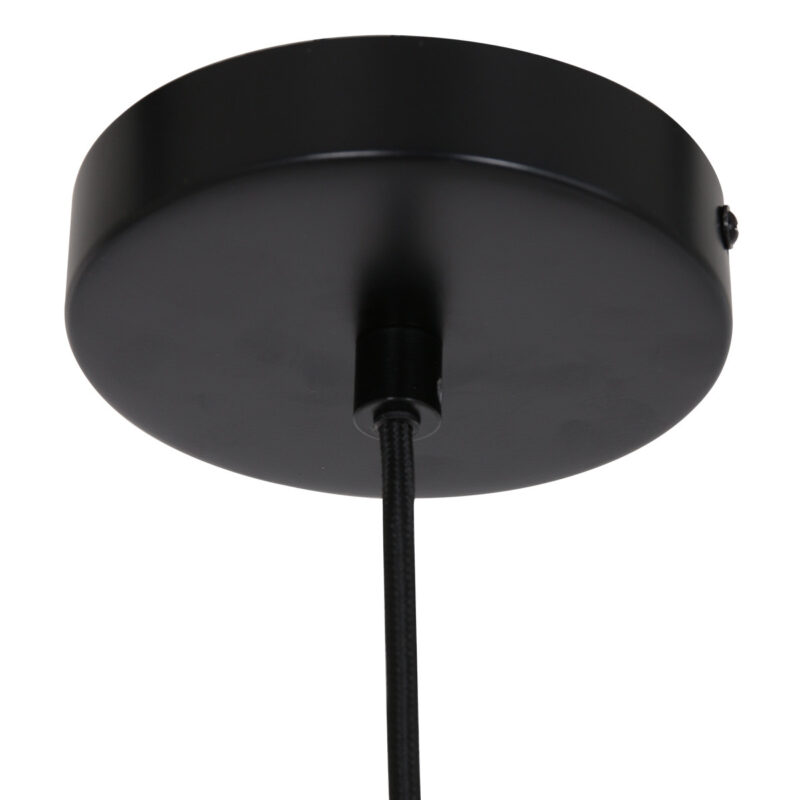 Zwart open hanglamp Cloud 3331ZW met E27 Ø50 cm - Afbeelding 12