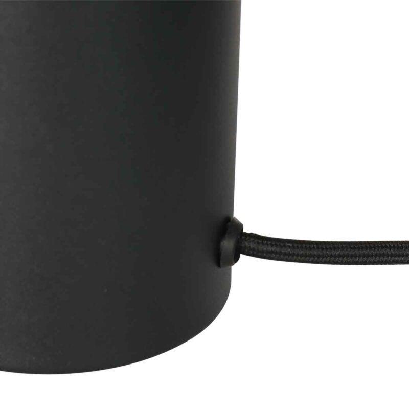 Zwart tafellampje / voetje Bloeba 4128ZW met E27 fitting - Afbeelding 5