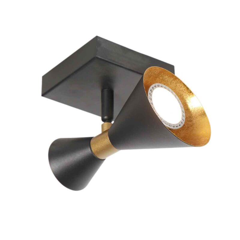 Zwarte 1 lichts spot Preto 4109ZW met GU10 fittingen - Afbeelding 8