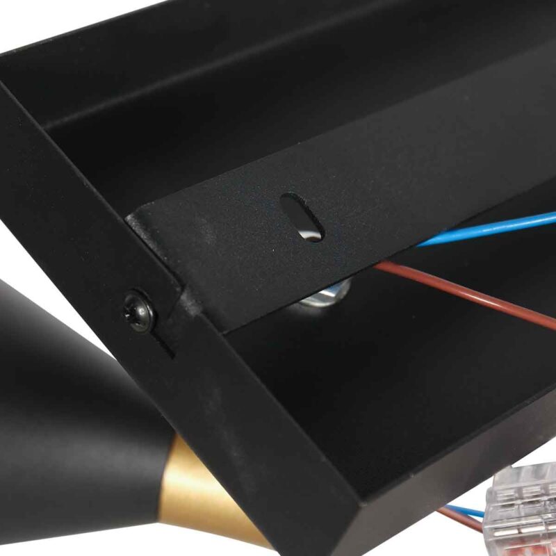 Zwarte 1 lichts spot Preto 4109ZW met GU10 fittingen - Afbeelding 9