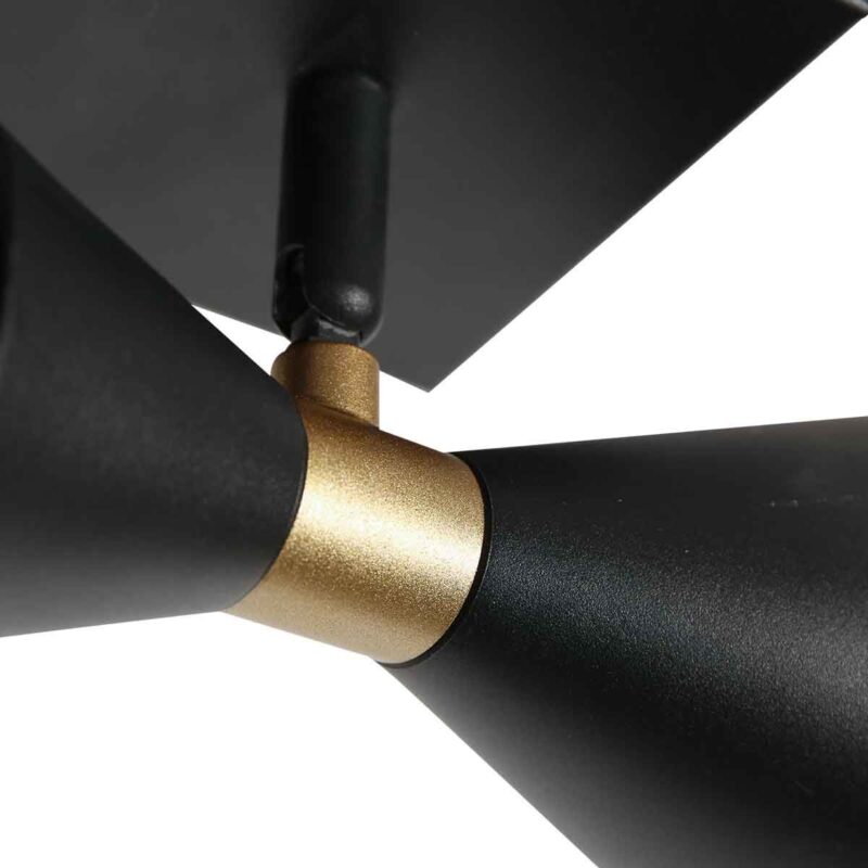 Zwarte 1 lichts spot Preto 4109ZW met GU10 fittingen - Afbeelding 4