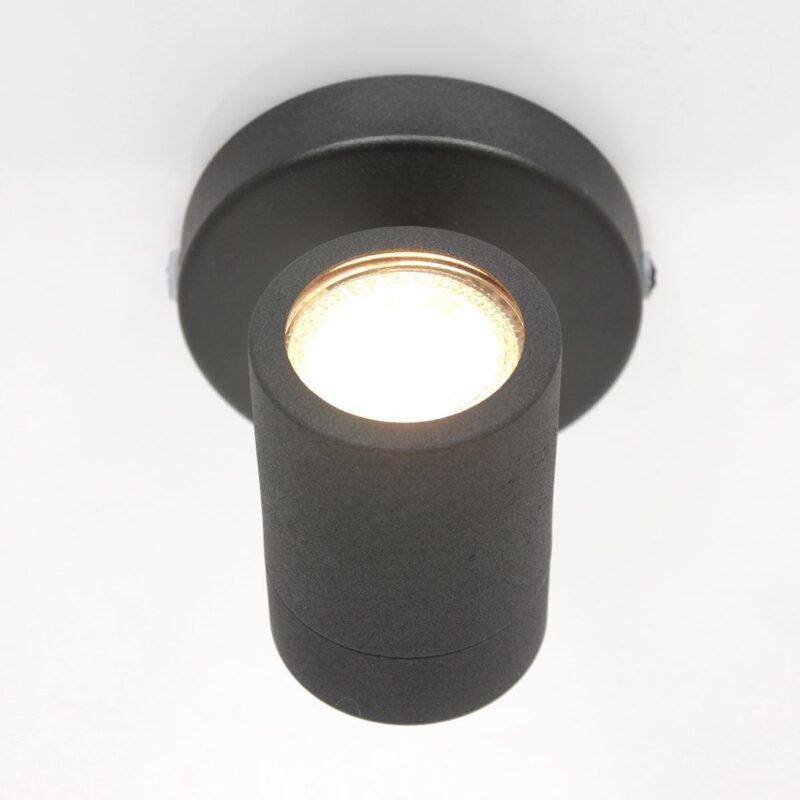 Zwarte 1-lichts spot Upround 2486ZW inclusief lichtbron - Afbeelding 10