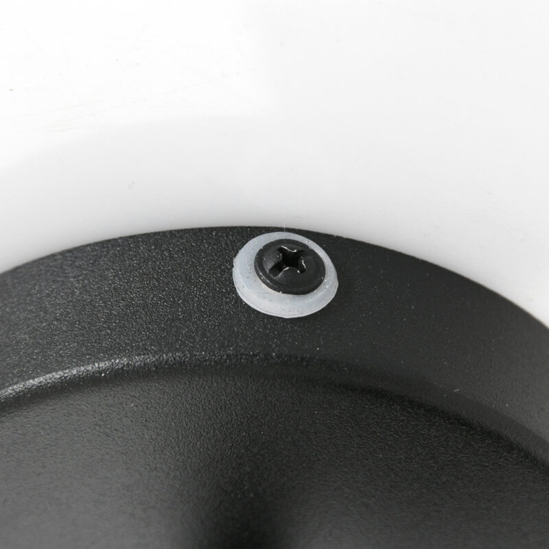 Zwarte 1-lichts spot Upround 2486ZW inclusief lichtbron - Afbeelding 3
