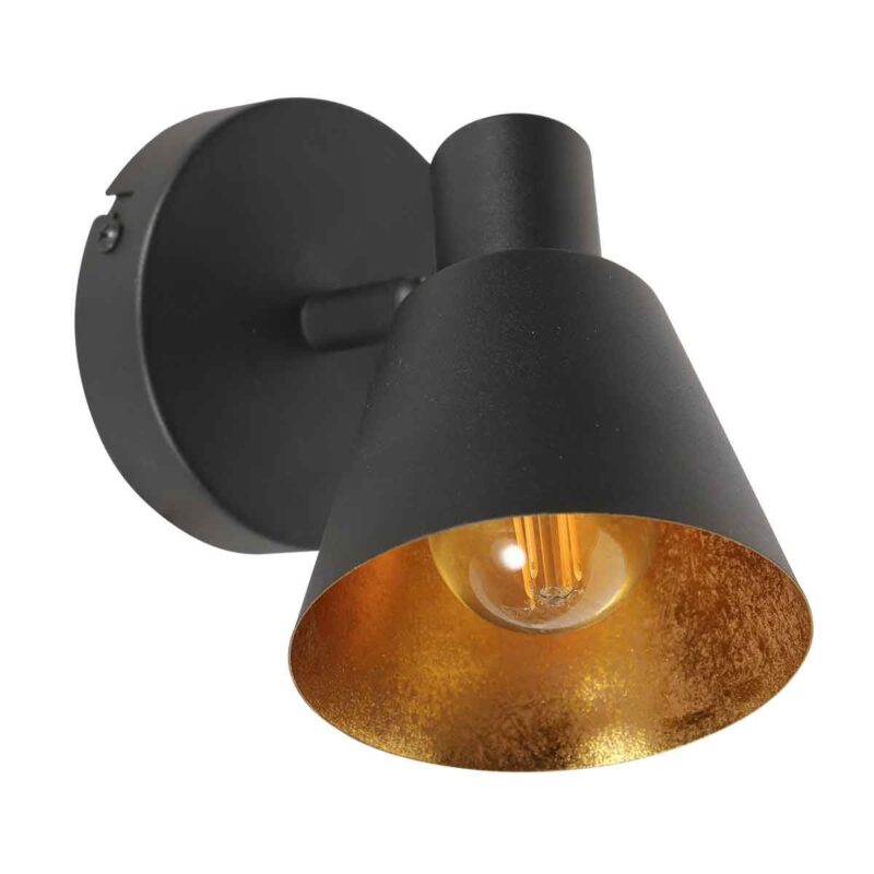 Aplique de pared Oeroe 1ZW, 4113 luz, color negro, con casquillo E14 - Imagen 7