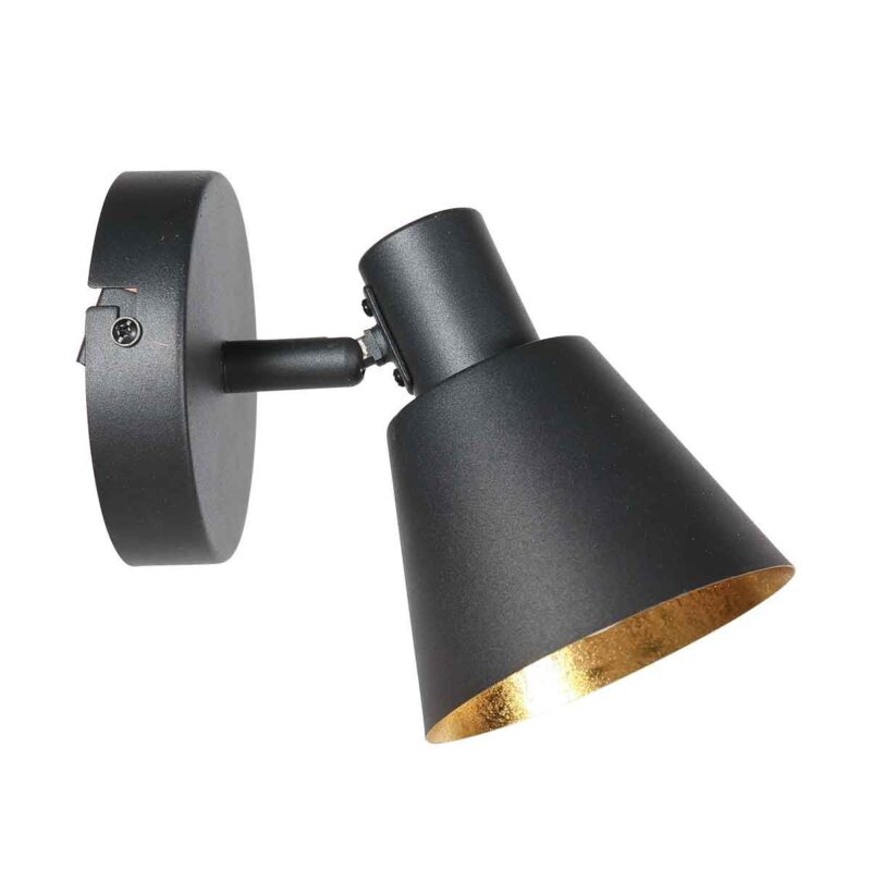 Aplique de pared Oeroe 1ZW, 4113 luz, color negro, con casquillo E14 - Imagen 9