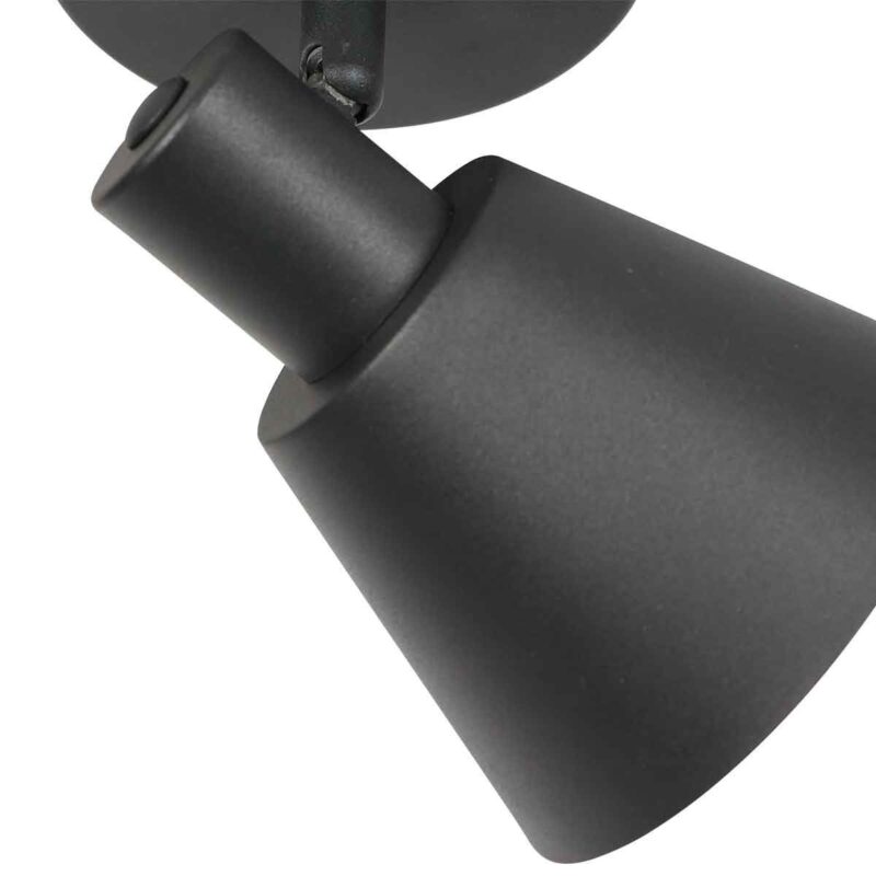 Aplique de pared Oeroe 1ZW, 4113 luz, color negro, con casquillo E14 - Imagen 4