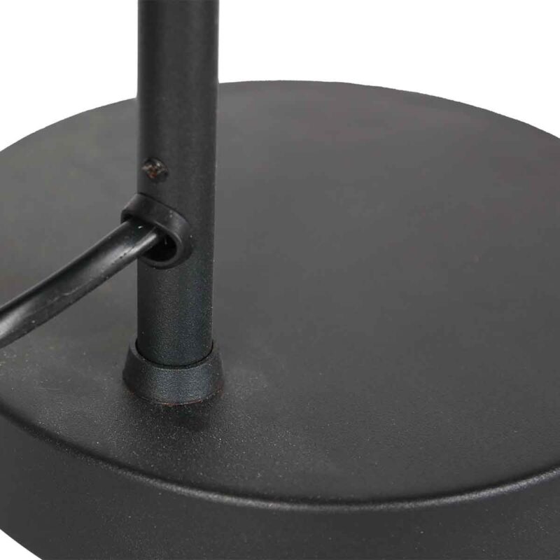 Zwarte 1 lichts tafellamp Oeroe 4116ZW met E14 fitting - Afbeelding 8