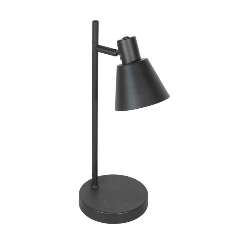 Zwarte 1 lichts tafellamp Oeroe 4116ZW met E14 fitting - Afbeelding 11