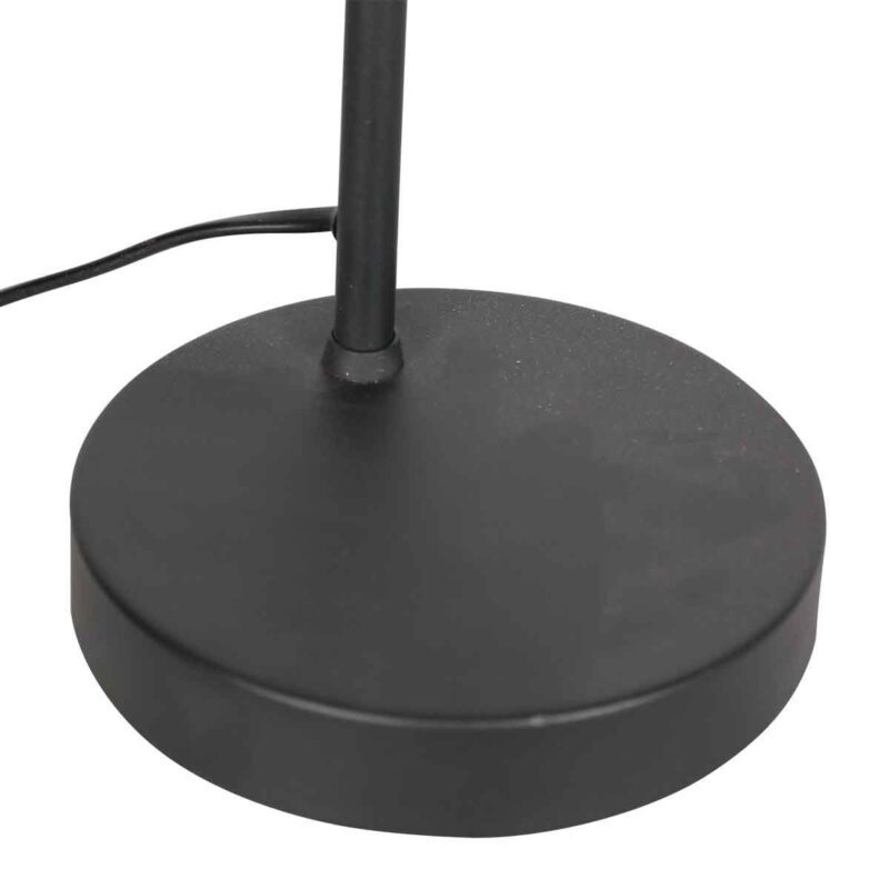Zwarte 1 lichts tafellamp Oeroe 4116ZW met E14 fitting - Afbeelding 5
