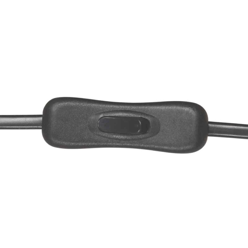 Zwarte 1 lichts tafellamp Prato 4120ZW met E14 fitting - Afbeelding 12