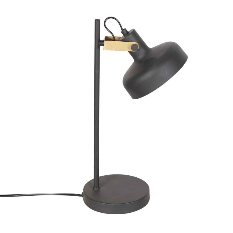 Zwarte 1 lichts tafellamp Prato 4120ZW met E14 fitting - Afbeelding 13