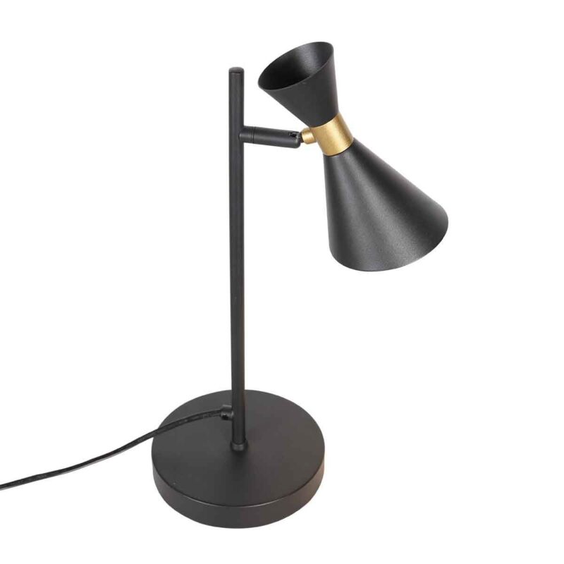 Zwarte 1 lichts tafellamp Preto 4111ZW met GU10 fitting - Afbeelding 8