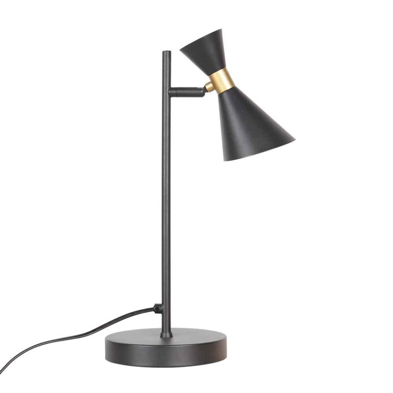 Zwarte 1 lichts tafellamp Preto 4111ZW met GU10 fitting - Afbeelding 12