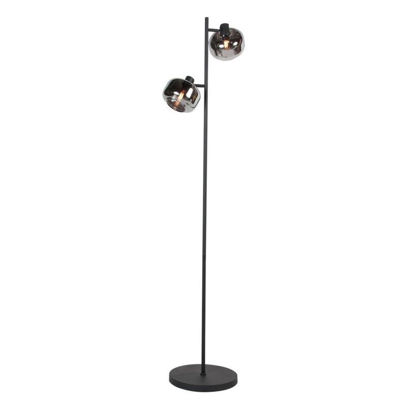Zwarte 2-Lichts Vloerlamp Tenebris 4213ZW – Elegante Verlichting met Luxe Uitstraling - Afbeelding 7