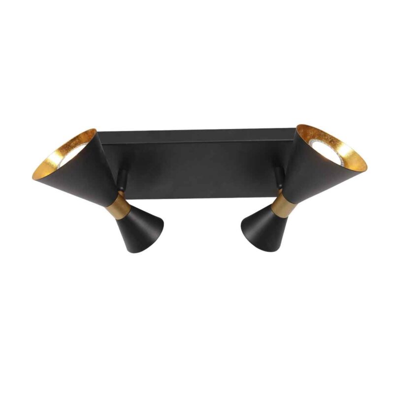 Zwarte 2 lichts spot Preto 4110ZW met GU10 fittingen - Afbeelding 8