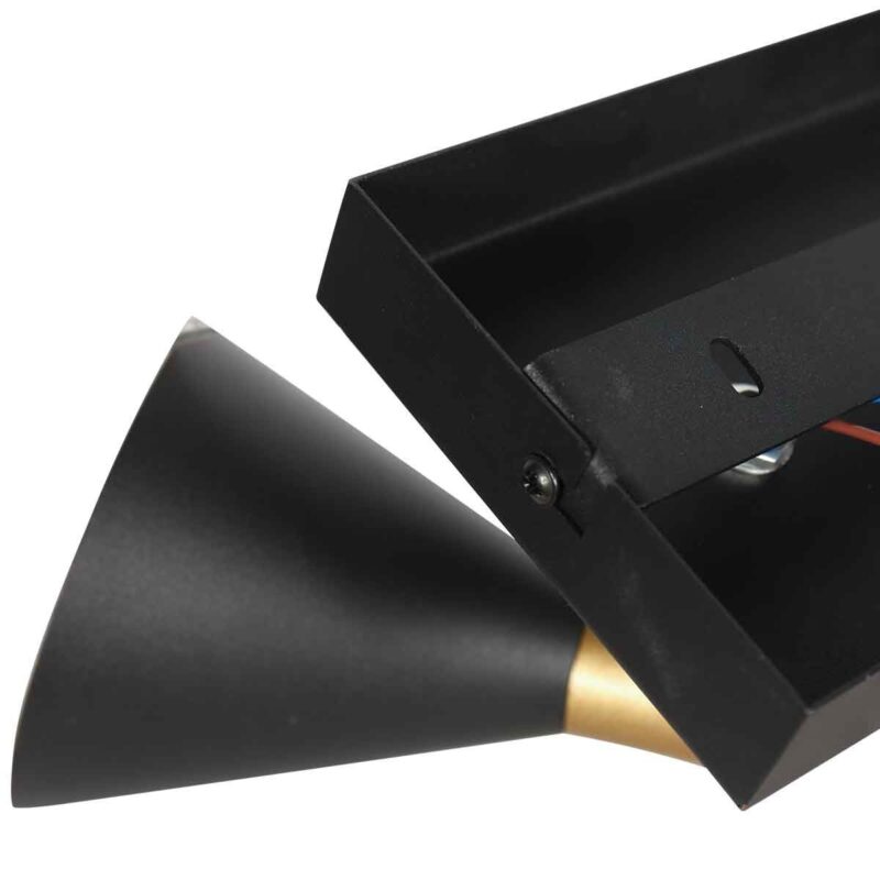 Zwarte 2 lichts spot Preto 4110ZW met GU10 fittingen - Afbeelding 9