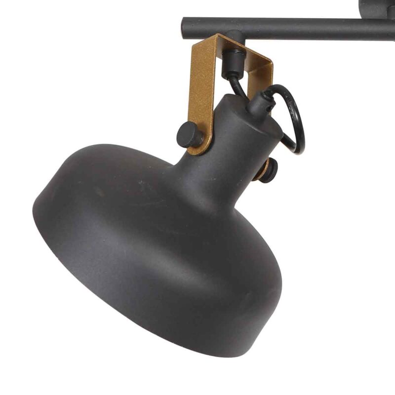 Zwarte 2 lichts spot / wandlamp Prato 4119ZW - Afbeelding 3