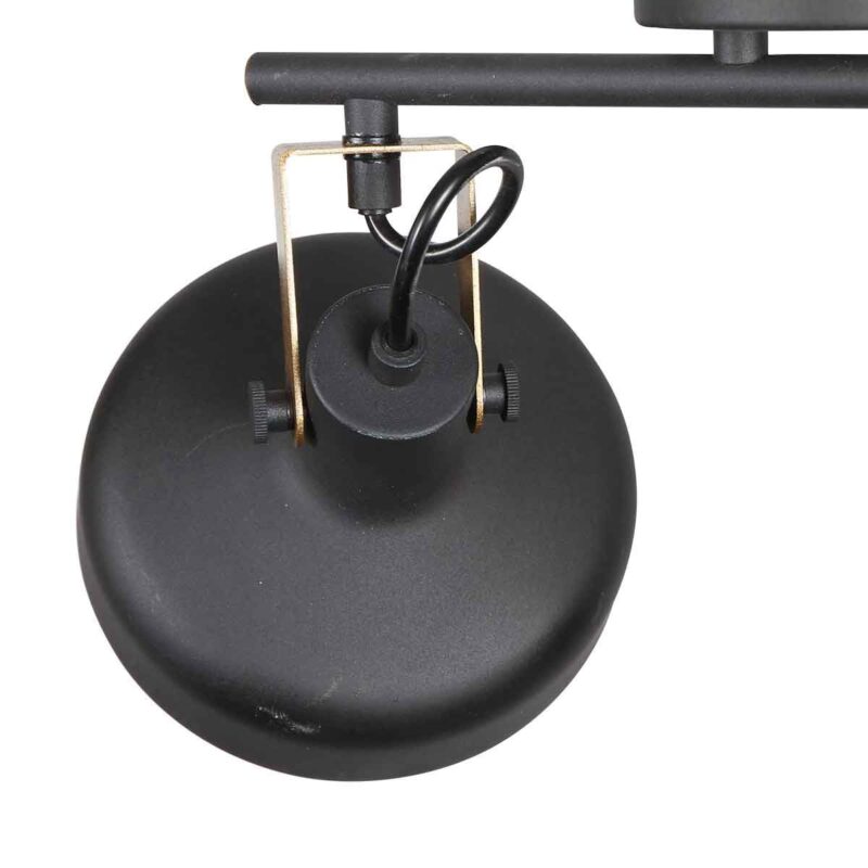 Zwarte 2 lichts spot / wandlamp Prato 4119ZW - Afbeelding 4