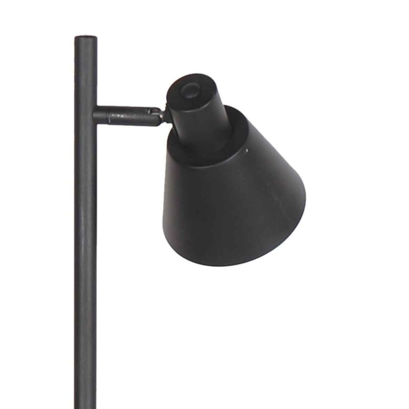 Zwarte 2 lichts vloerlamp Oeroe 4117ZW met E14 fittingen - Afbeelding 4