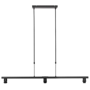 Zwarte 3-lichts hanglamp Stang 3457ZW zonder kappen
