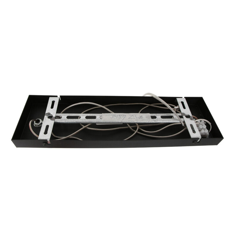 Zwarte 3-lichts hanglamp Stang 3459ZW met grijs / zilver velours kappen - Afbeelding 18