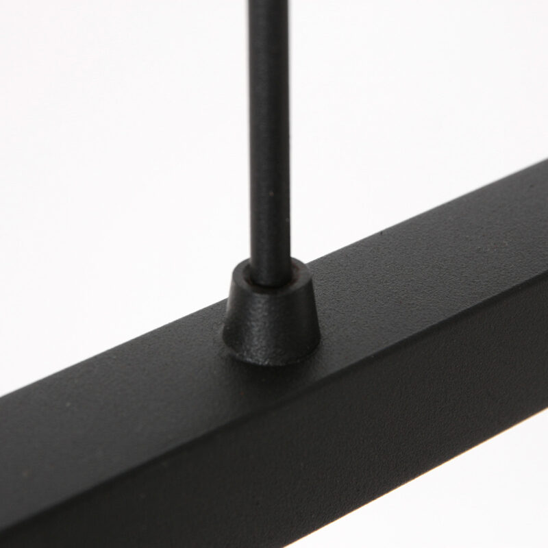 Zwarte 3-lichts hanglamp Stang 3460ZW met goudkleurige velours kappen - Afbeelding 12