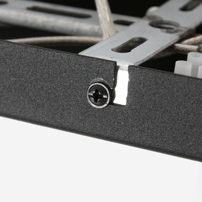 Zwarte 3-lichts hanglamp Stang 3743ZW met blank zwarte bamboe kappen - Afbeelding 16