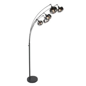 Black 5-Light Floor Lamp Tenebris 4214ZW – Luxurious and Atmospheric Lighting