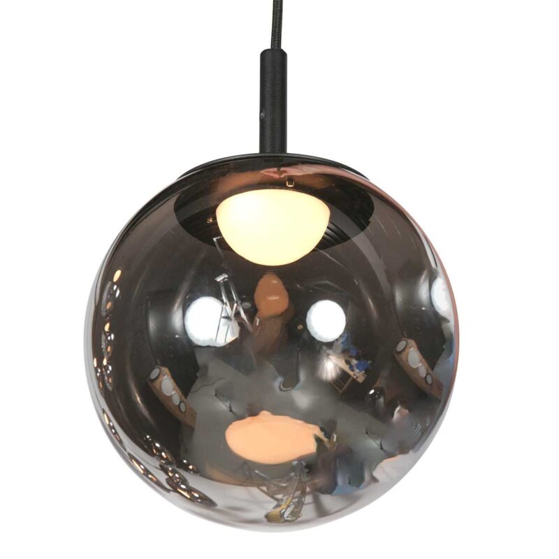 Zwarte Hanglamp Bollique 4195ZW – Imposante Vide Lamp met 12 Lichtpunten - Afbeelding 10