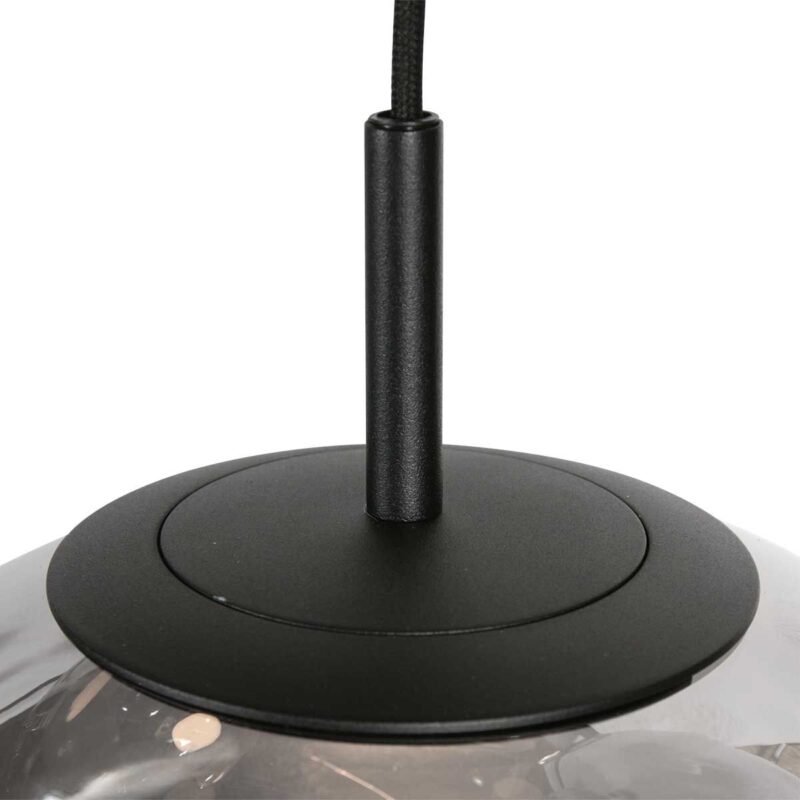 Suspension noire Bollique 4196ZW – Lampe de table élégante avec verre fumé – Image 5