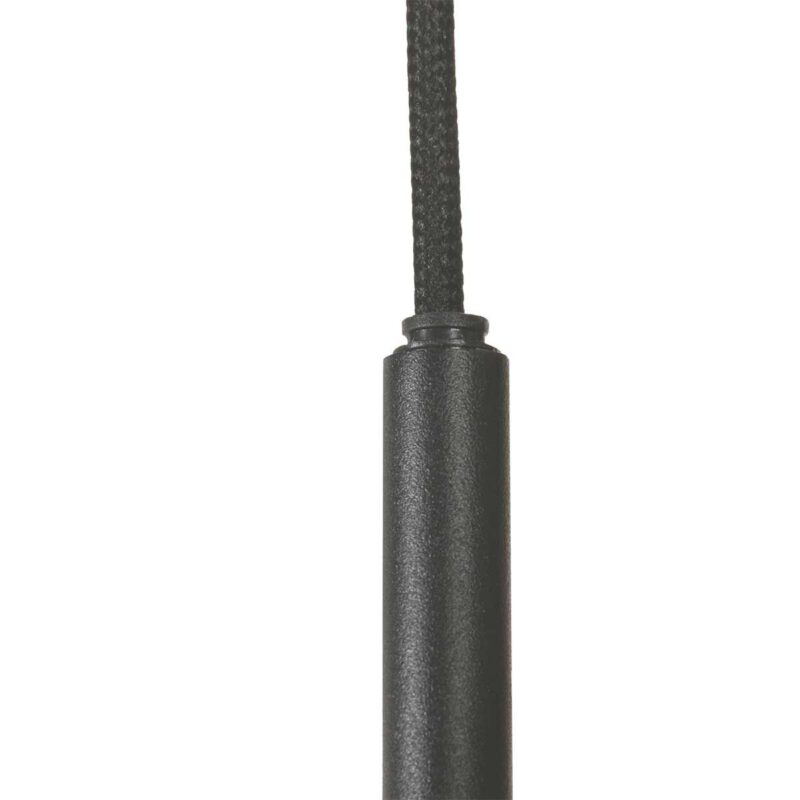Zwarte Hanglamp Bollique 4196ZW – Stijlvolle Vide Lamp met Smoke Glas - Afbeelding 9