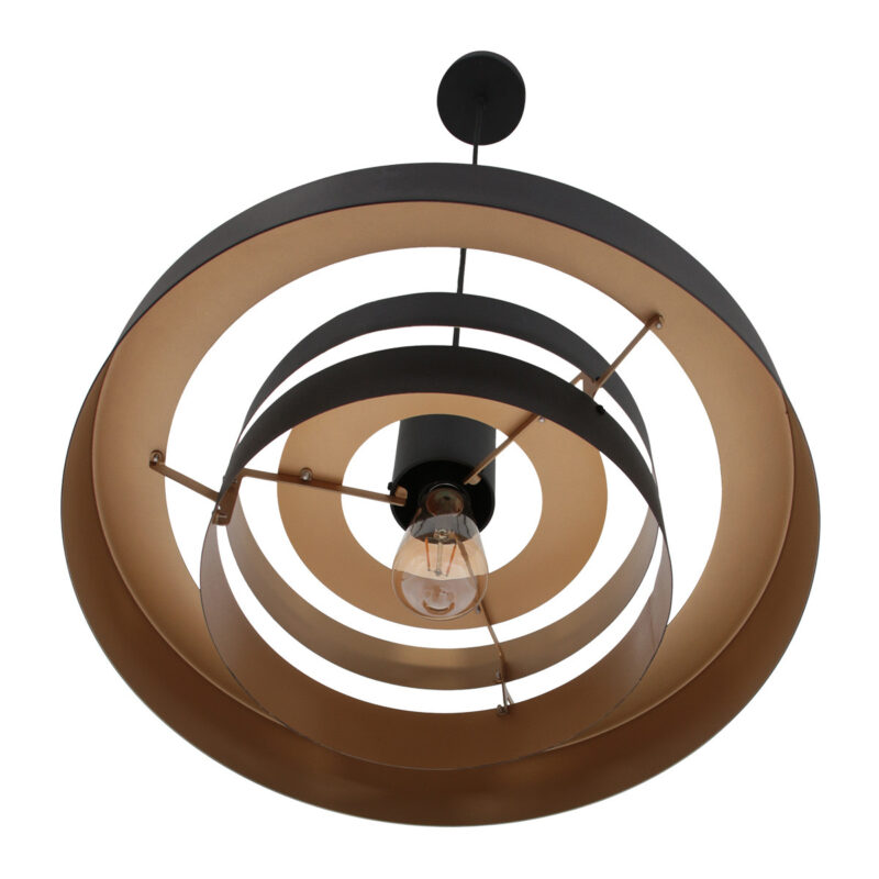 Zwarte Hanglamp Flinter 3329ZW  Uniek Design met Luxueuze Uitstraling - Afbeelding 10