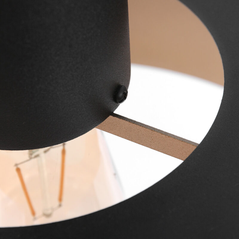 Zwarte Hanglamp Flinter 3329ZW  Uniek Design met Luxueuze Uitstraling - Afbeelding 11