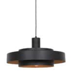 Zwarte Hanglamp Flinter 3329ZW  Uniek Design met Luxueuze Uitstraling