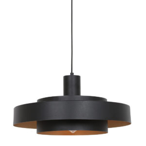 Zwarte Hanglamp Flinter 3329ZW  Uniek Design met Luxueuze Uitstraling