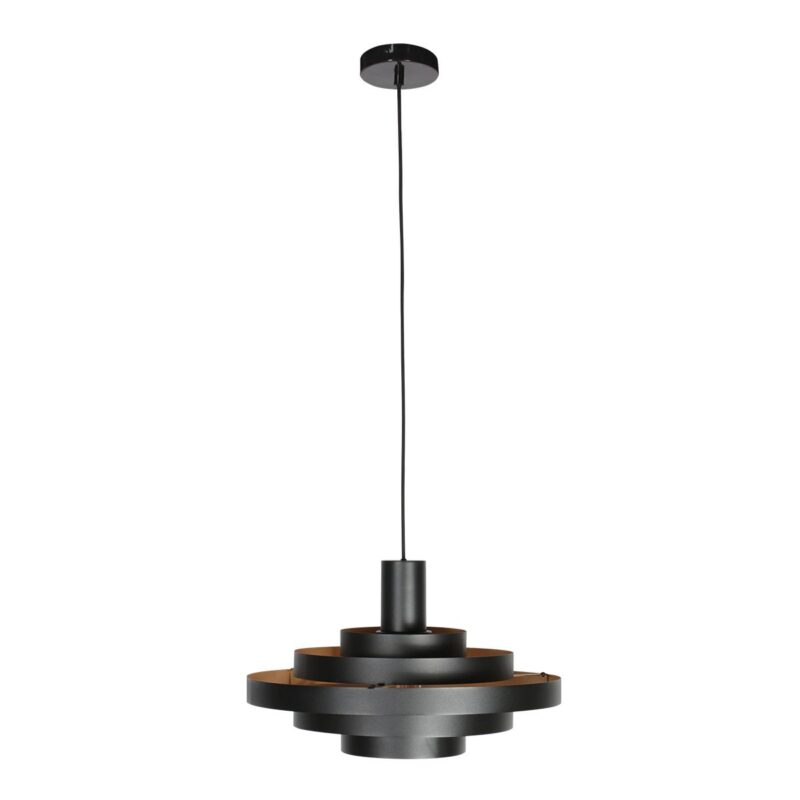 Black Pendant Lamp Halo Cirque 4217ZW – Unique Play of Light with Elegant Metal Rings - Image 7